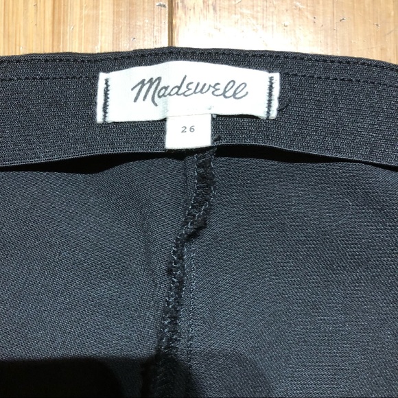 Madewell Black Fraser Slim Pants Size 26 - Picture 6 of 15